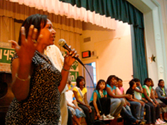 School Visiting the Theater