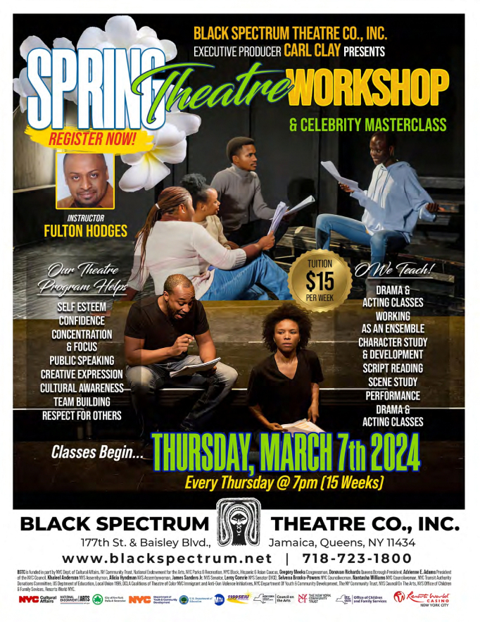 Spring Theatre Workshop & Celebrity Masterclass